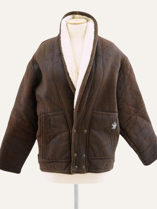 Boxy Faux Shearling Coat