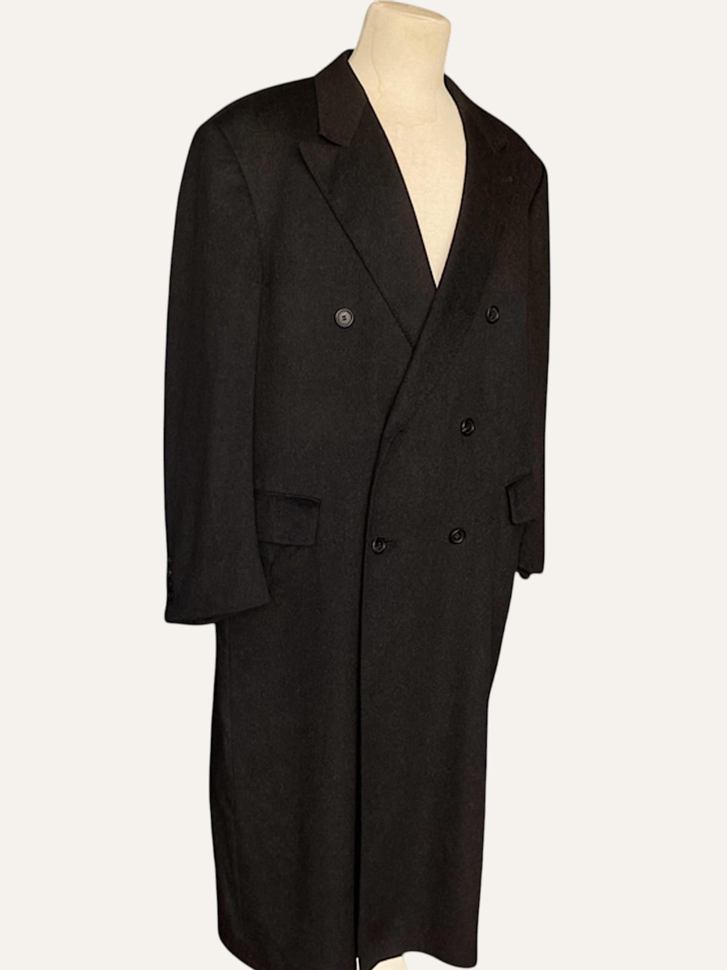 Pure Cashmere Double-Breasted Coat