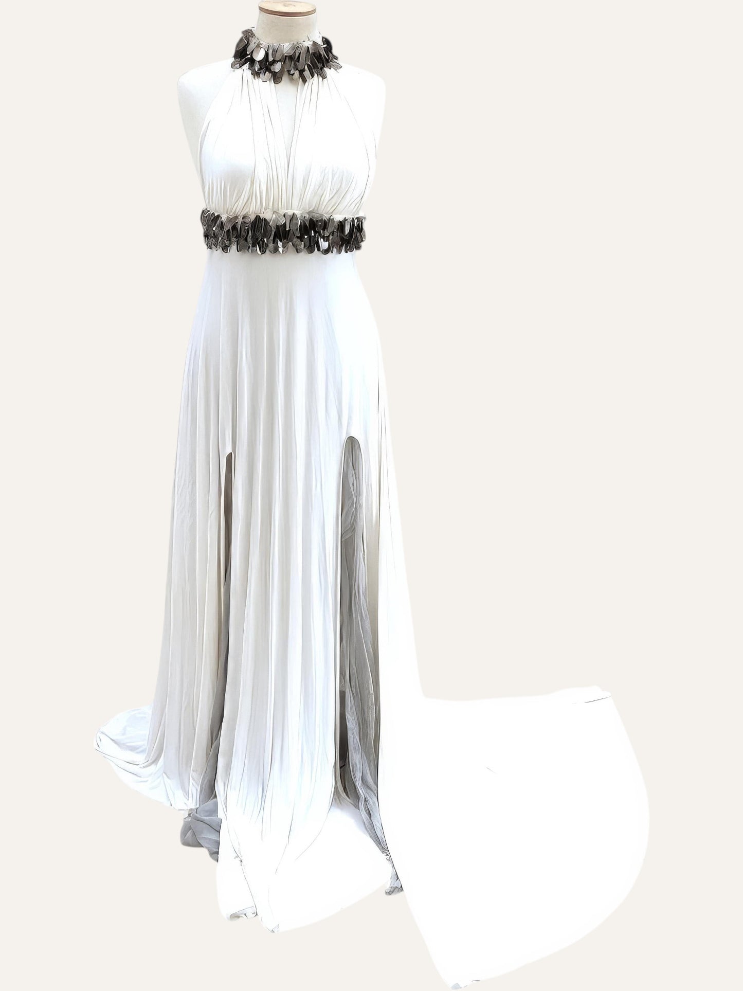 Grecian Draped Maxi Dress