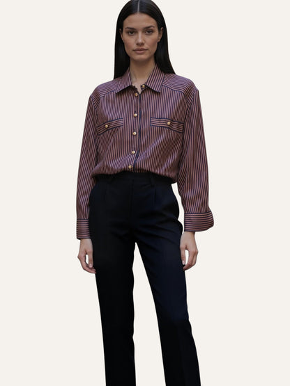 Escada Margaretha Ley Silk Stripe Shirt