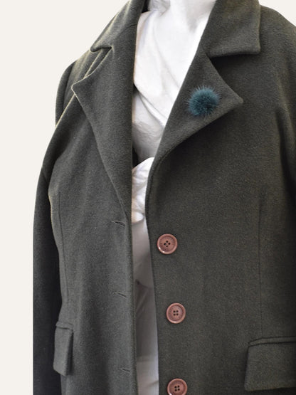Davina Couture Wool Blend Coat