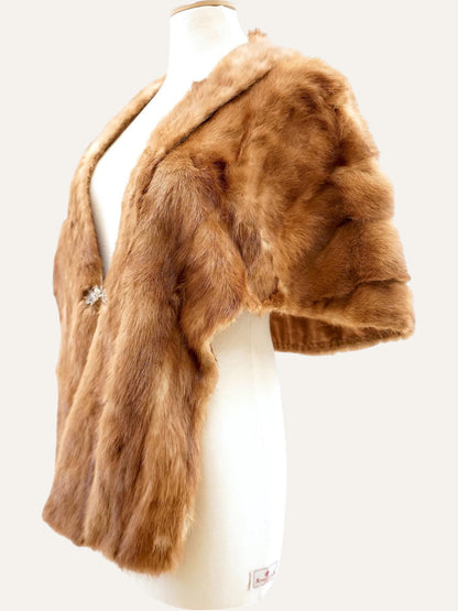 Real Fur Cape Poncho