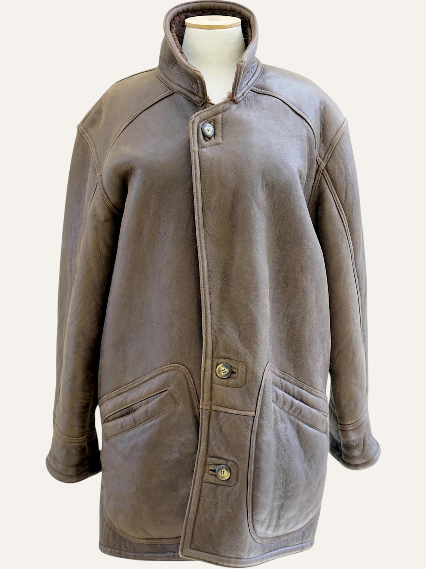 Y2K Genuine Shearling Coat