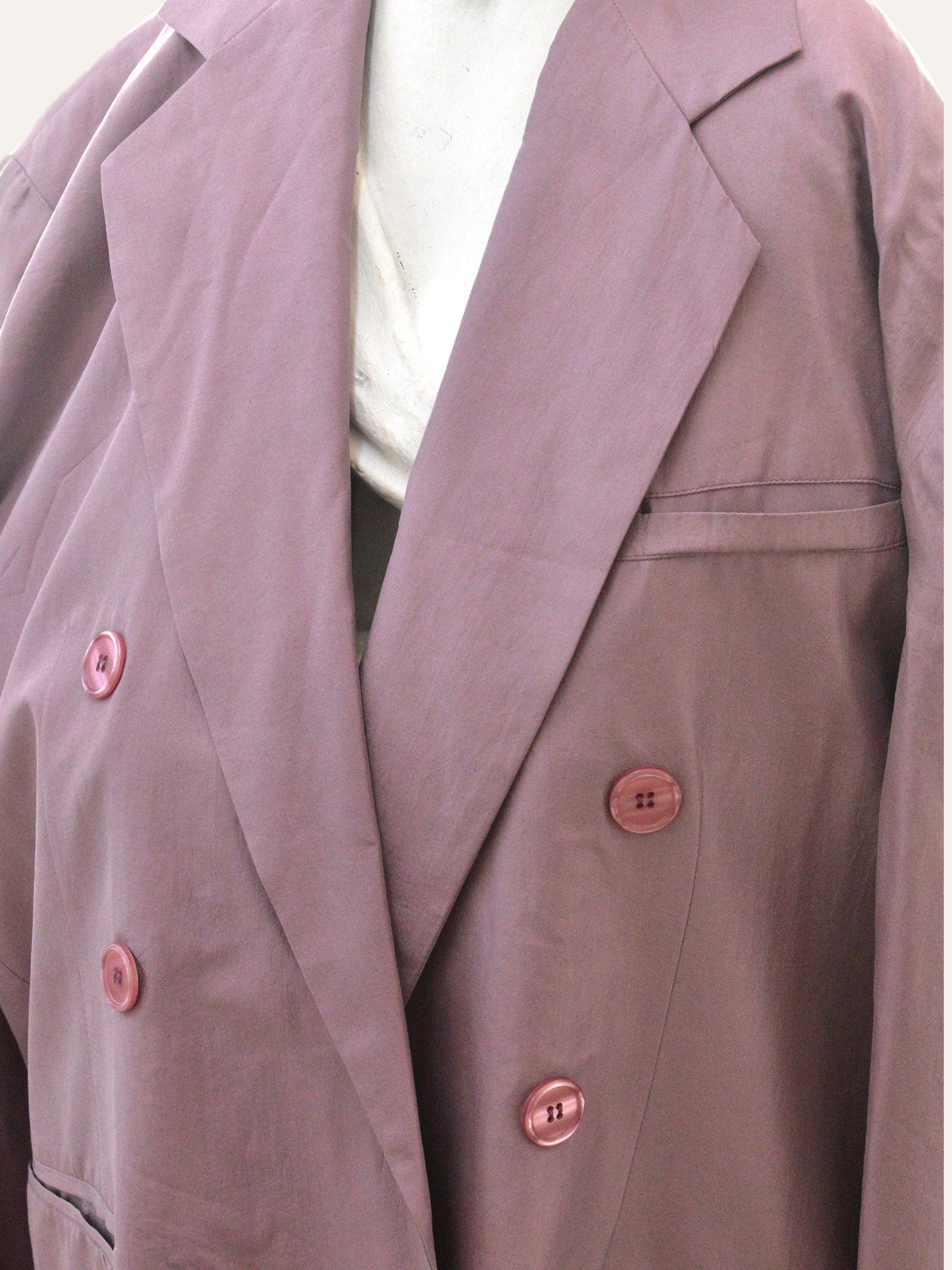 Pure Silk Double Breasted Jacket