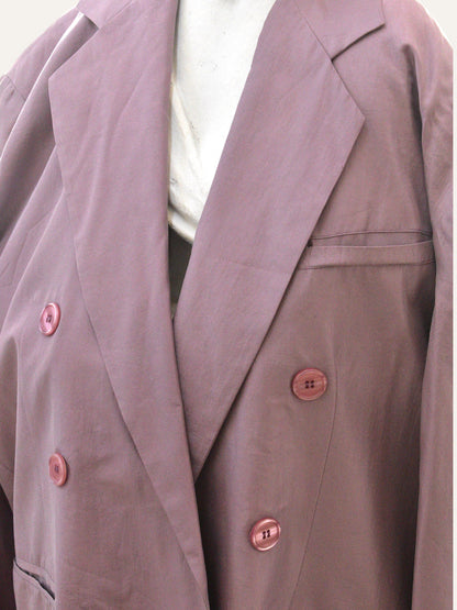 Pure Silk Double Breasted Jacket