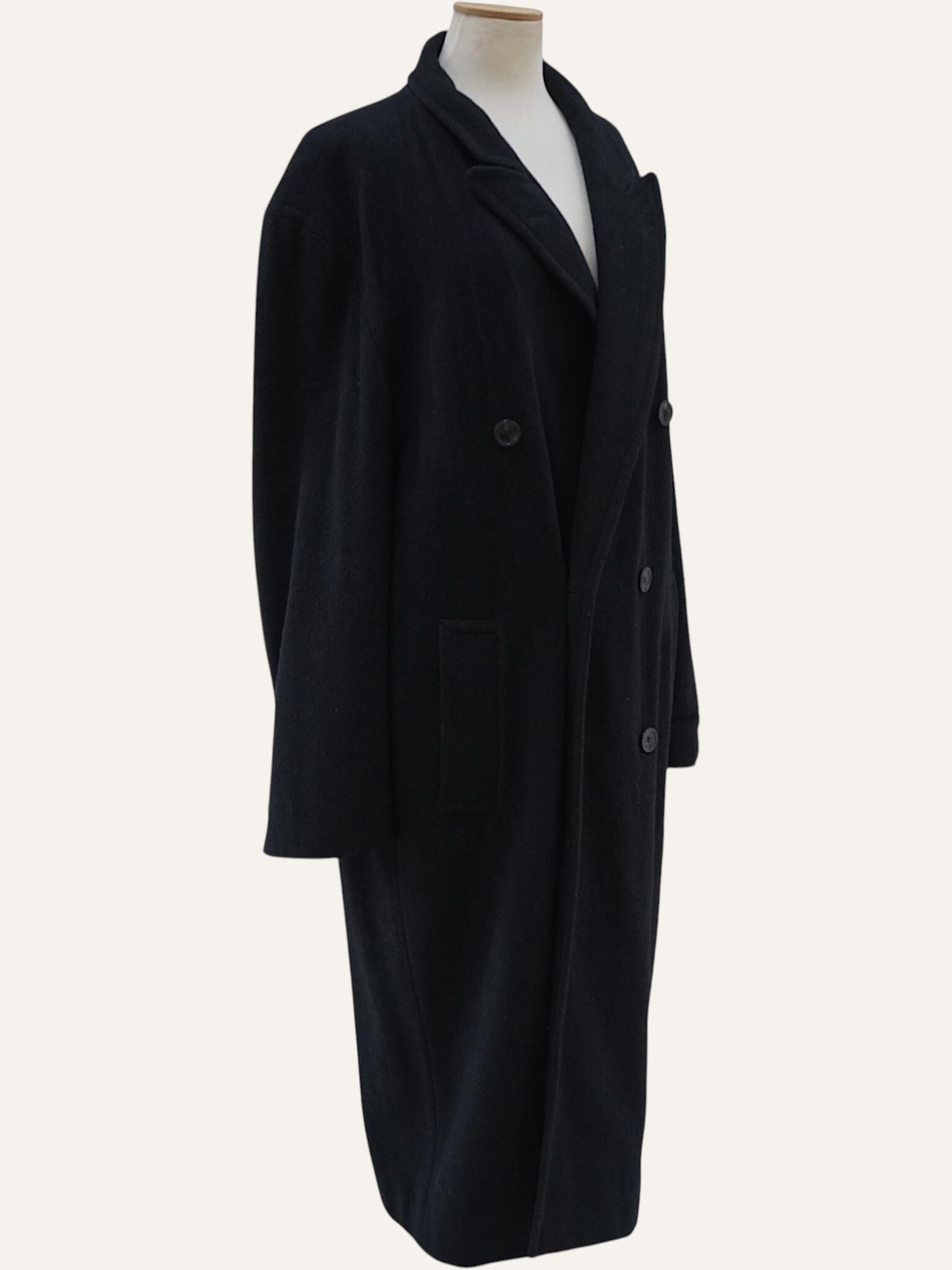 Pohland Exklusiv Wool Cashmere Double-Breasted Overcoat