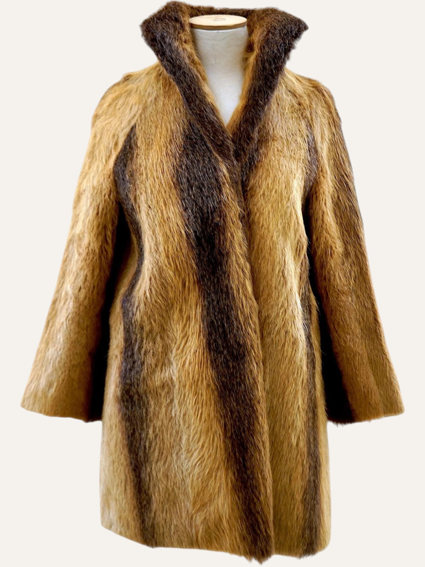 Vintage Real Fur Long Coat
