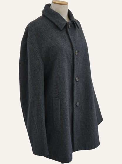 Jil Sander Wool Tweed Coat