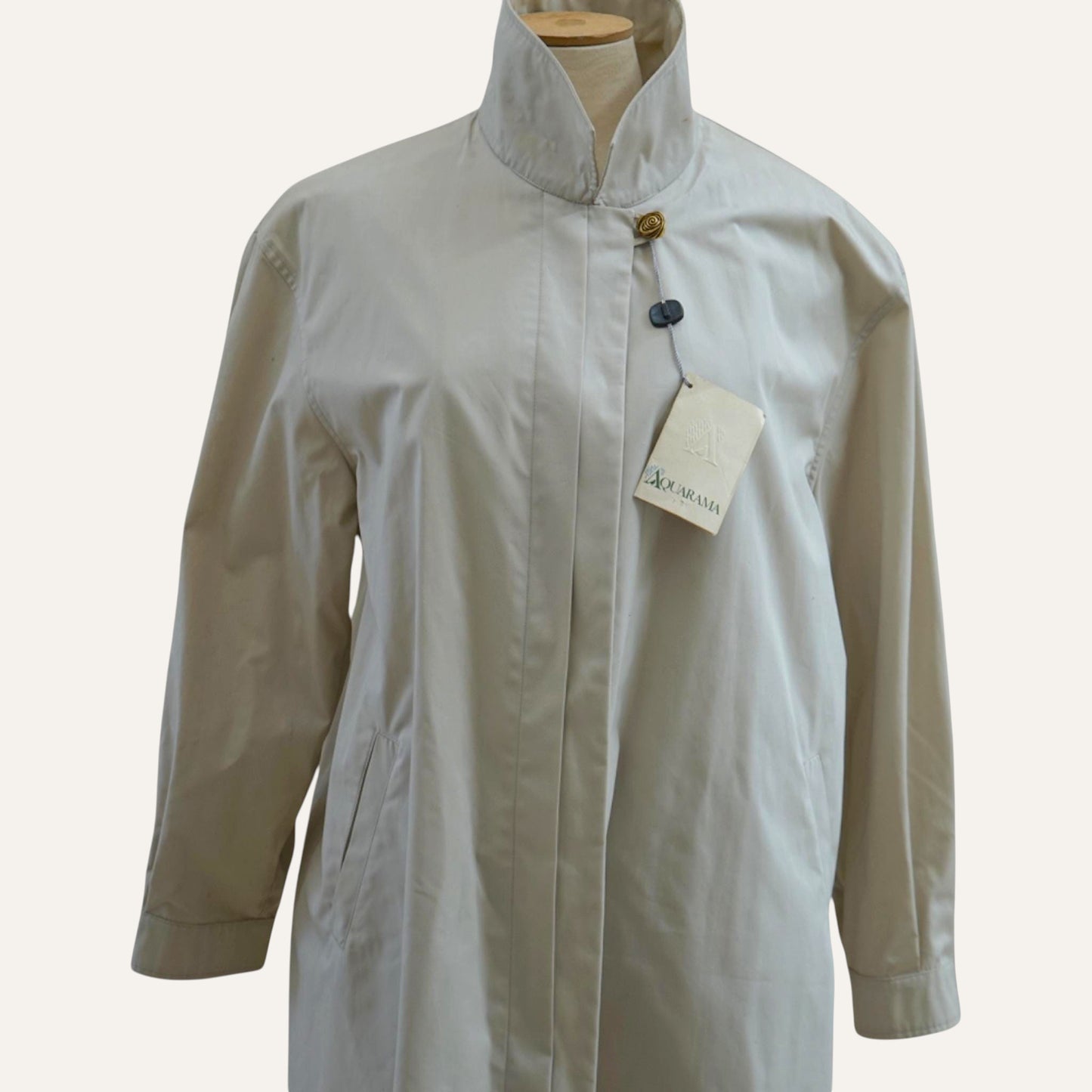 Aquarama Pleated-Chest Balmacaan Coat