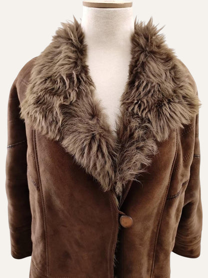 80s Boho Shearling Coat