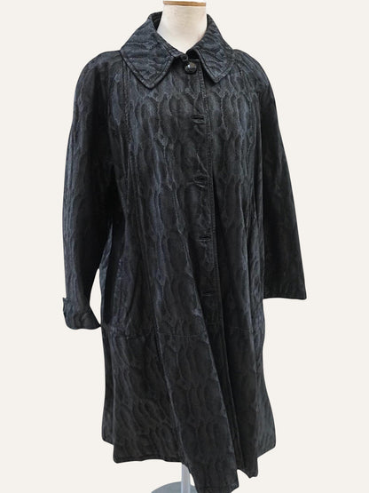 Pellicceria Guida Napoli Embossed Leather Coat