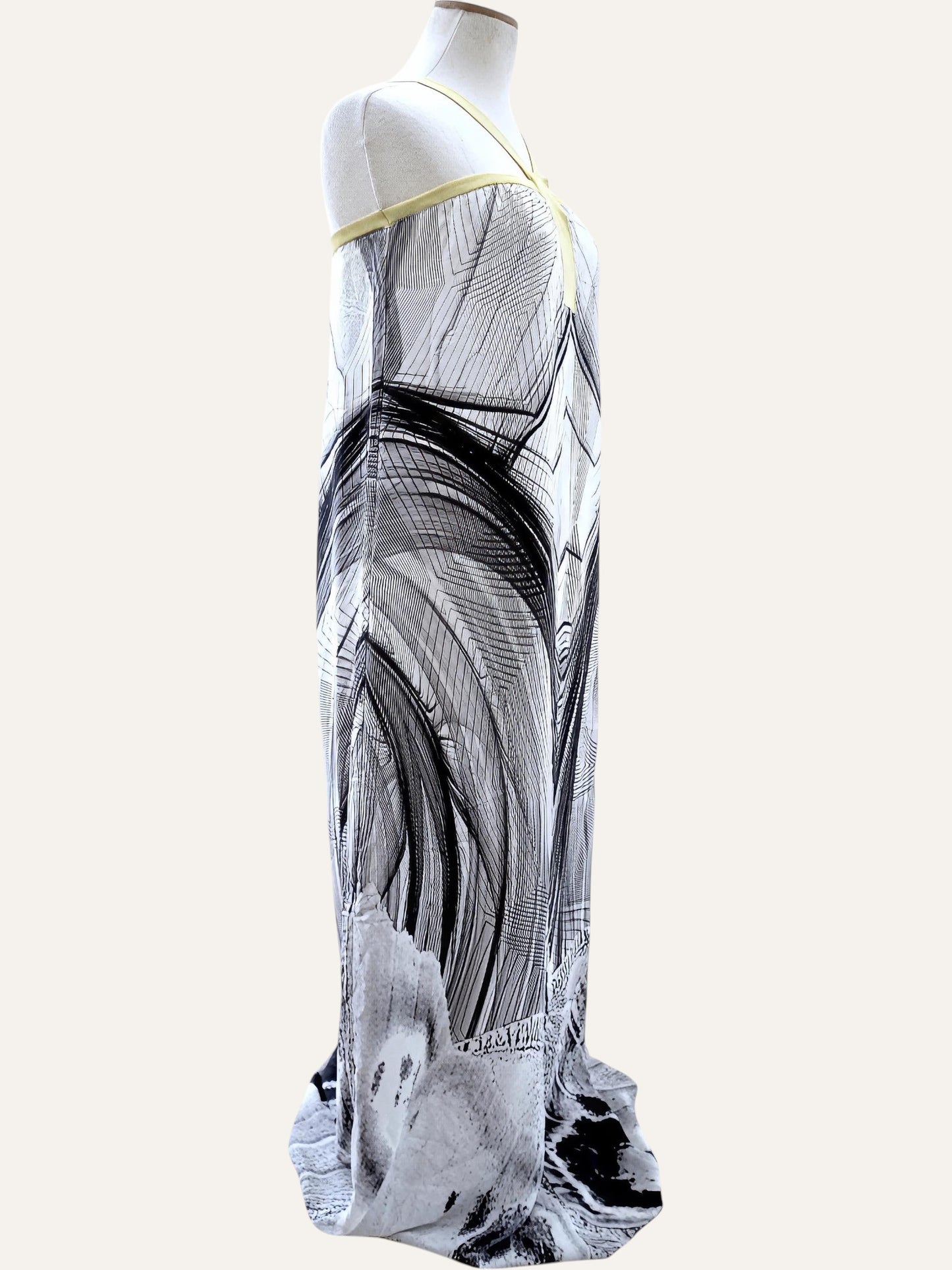 Portami Via Architectural Print Maxi Dress