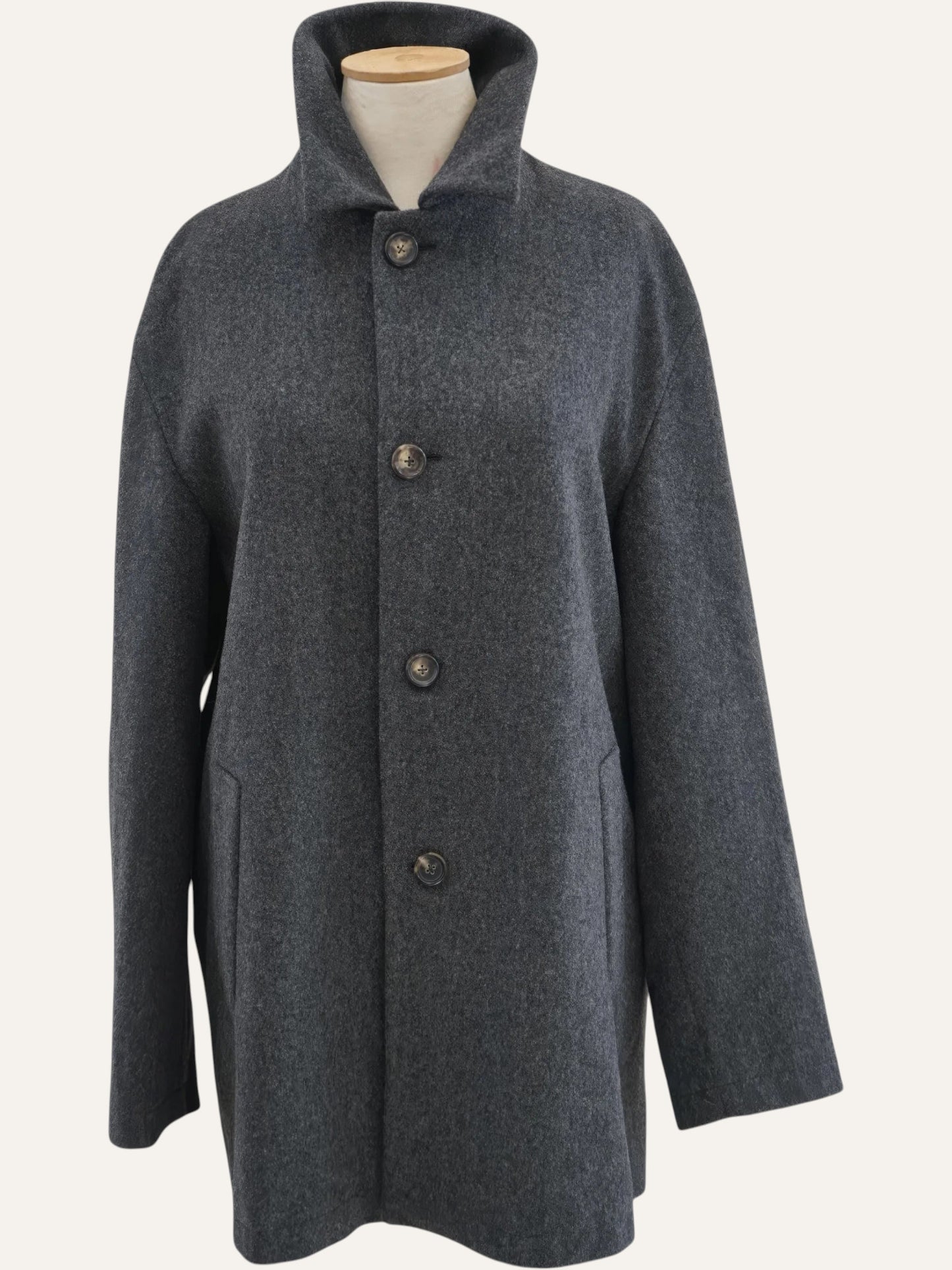 Jil Sander Wool Tweed Coat
