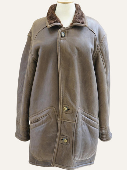Y2K Genuine Shearling Coat