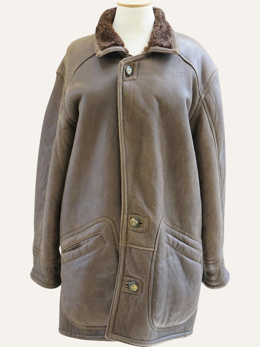 Y2K Genuine Shearling Coat