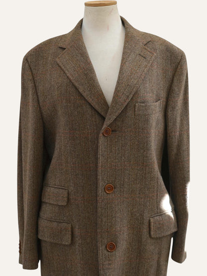 Cantarelli for Brian & Barry Herringbone Tweed Coat