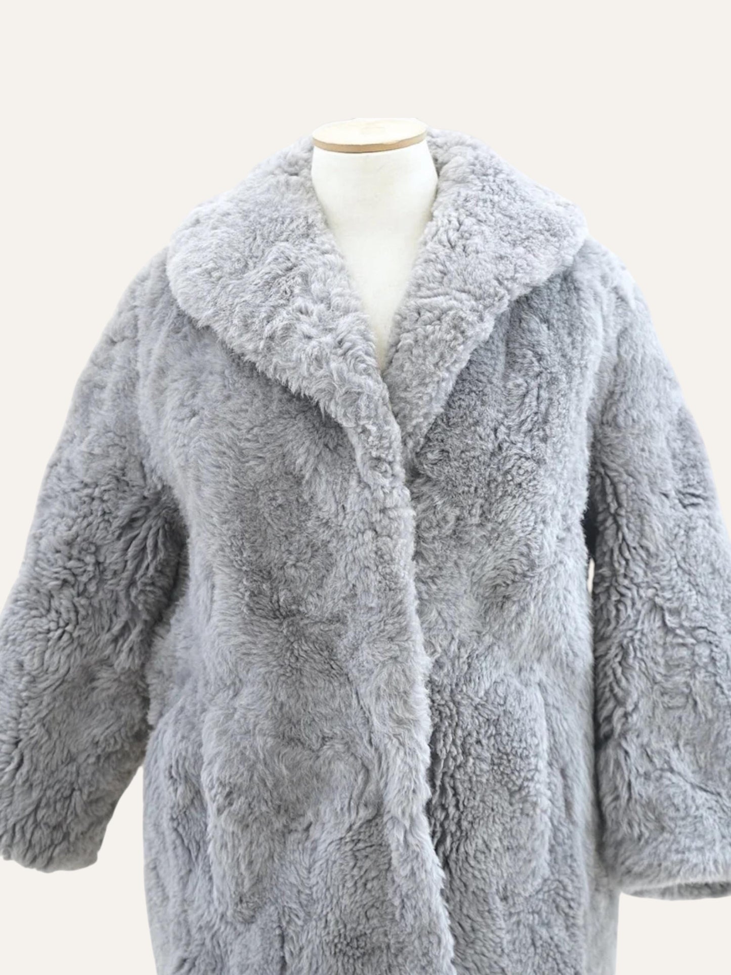 Vintage Chunky Shearling Overcoat