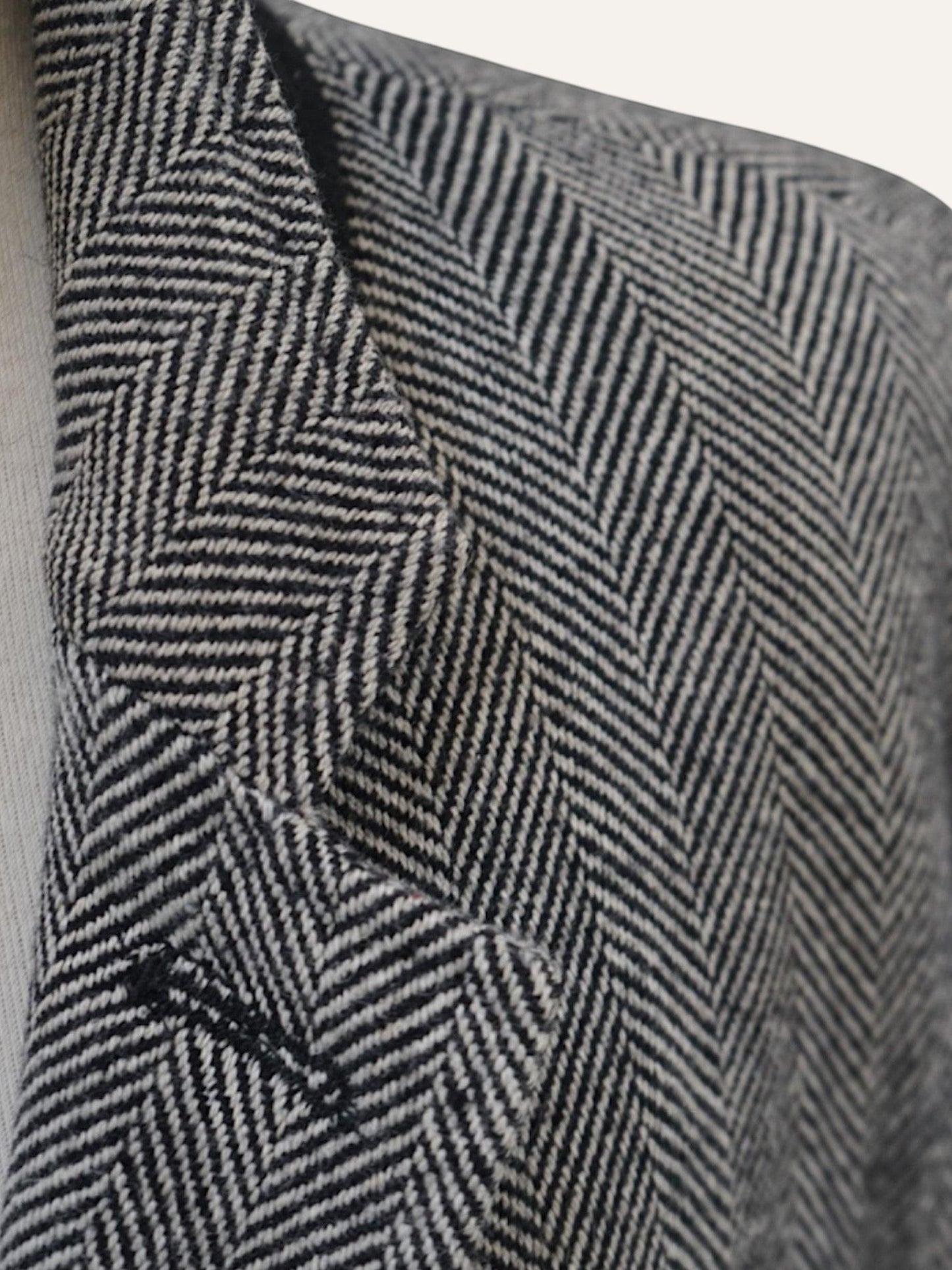 Vintage Wool Herringbone Coat