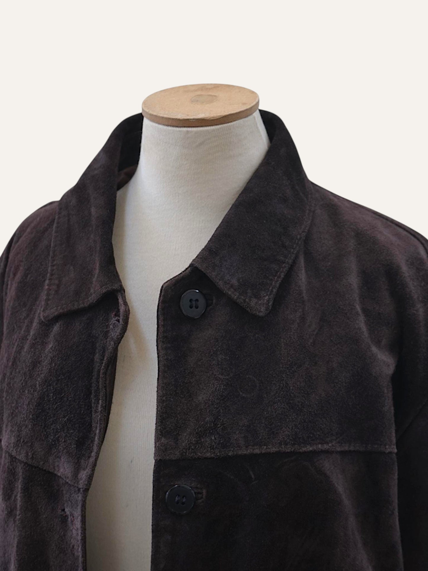 Suede Leather Western-Yoke Jacket