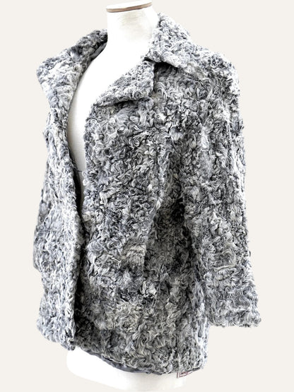 Short Natural Swakara Fur Coat
