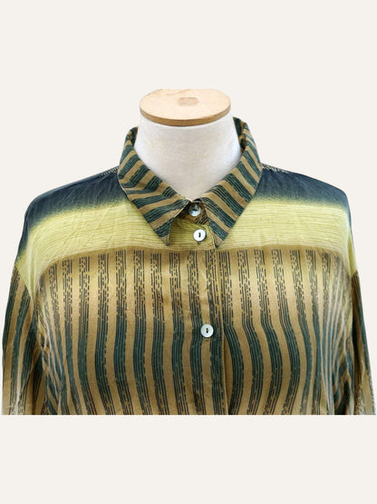 Y2K Leopard Print Cotton Shirt