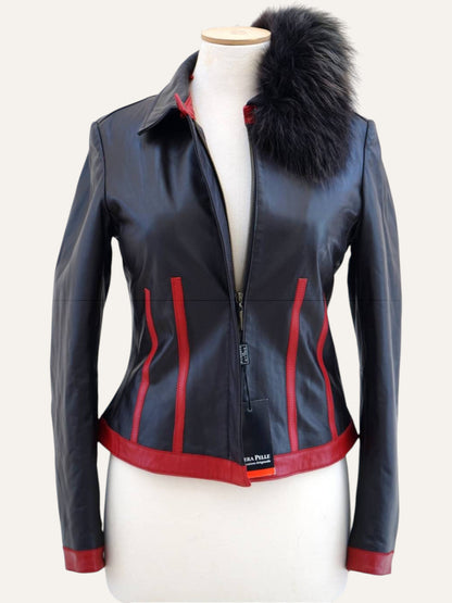 Vera Pelle Slim Fit Leather Jacket