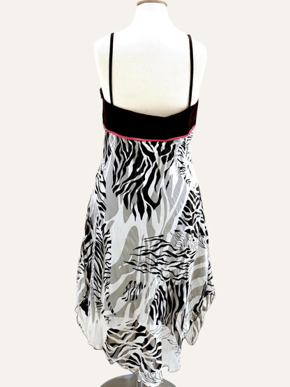 Estel Silk Animal Print Dress