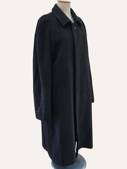YORN Pure Cashmere Balmacaan Maxi Coat