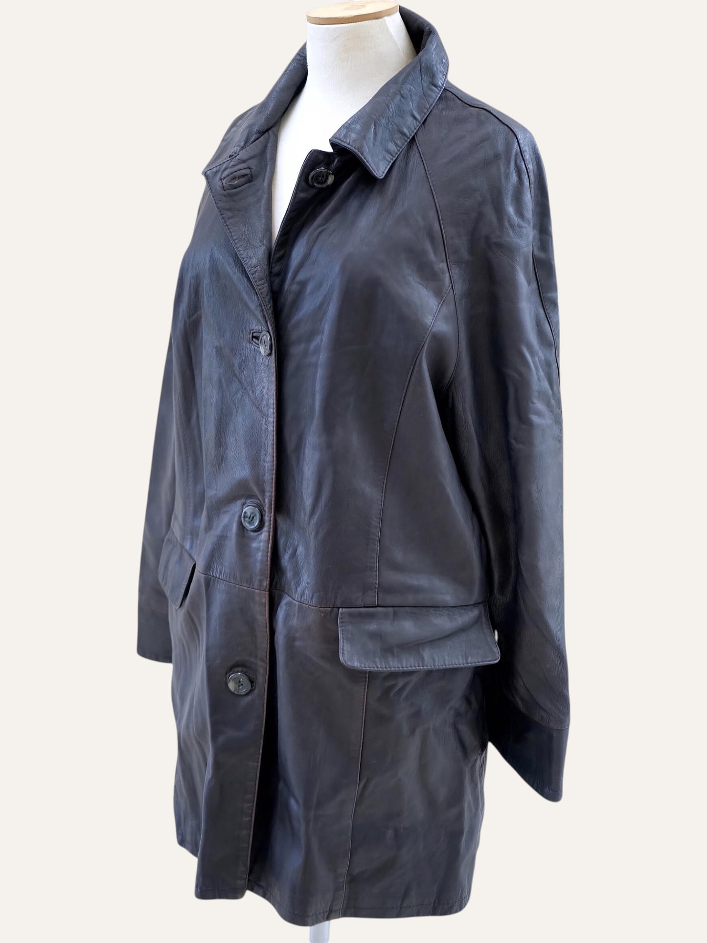 Vintage Oversized Leather Jacket