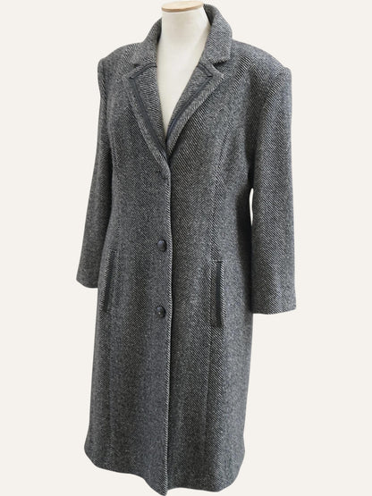 Vintage Wool Herringbone Coat