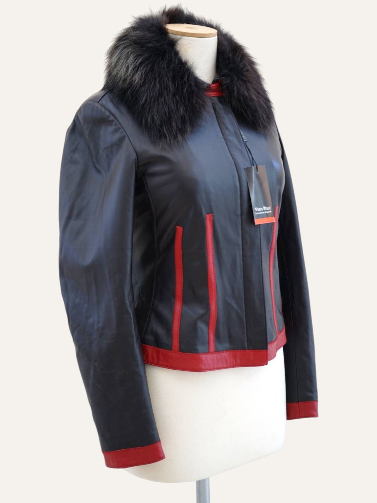 Vera Pelle Slim Fit Leather Jacket
