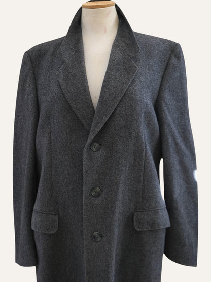 E. Thomas Worsted Wool Tweed Coat
