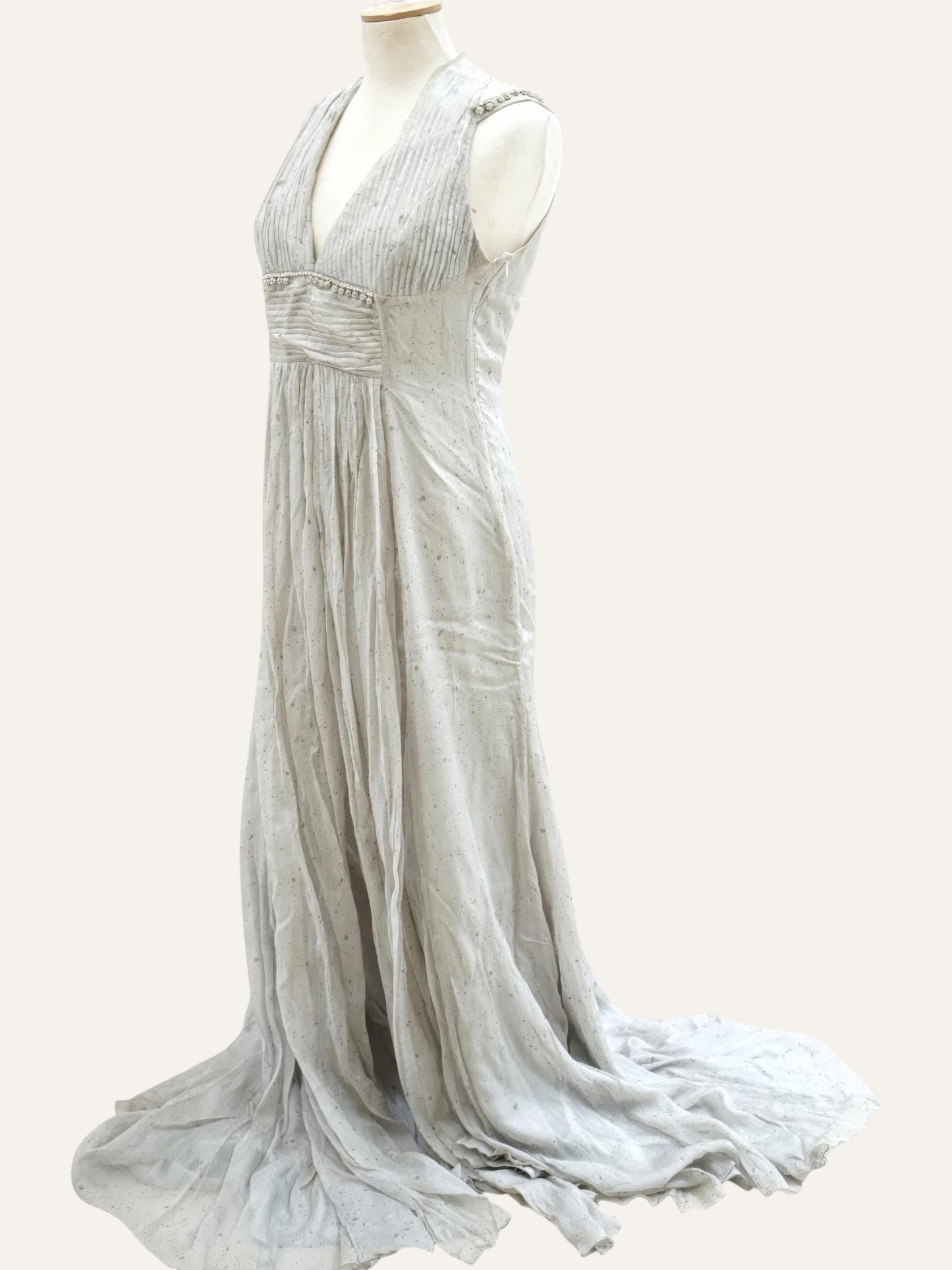 Silk Open Back Maxi Dress