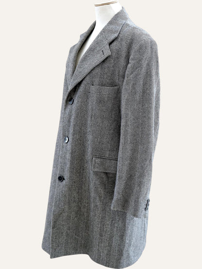 Ethomas Cashmere & Wool Herringbone Coat
