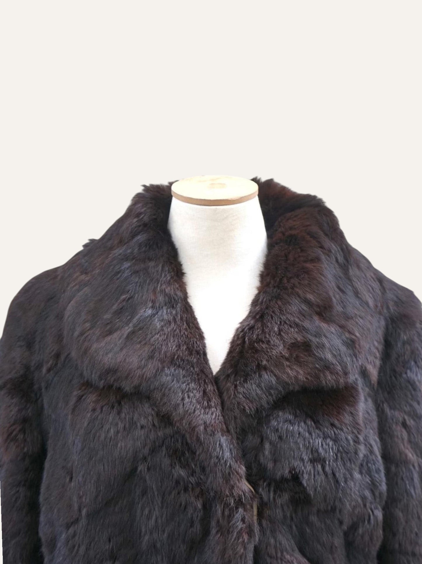 1980's Atelier Rabbit Fur Coat