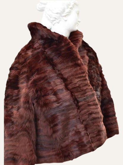 Genuine Real Fur Collar Short Jacket