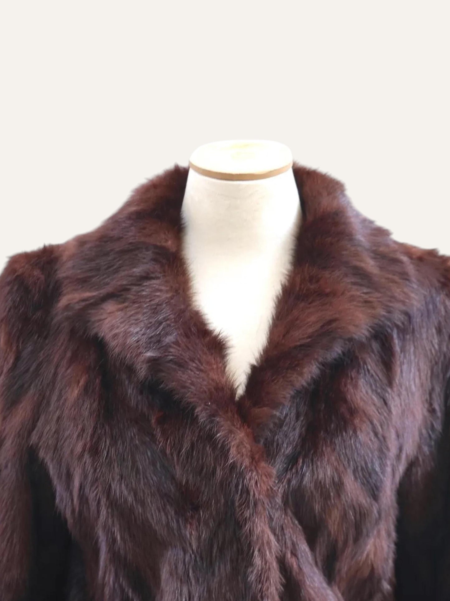Swing Natural Fur Wrap Coat