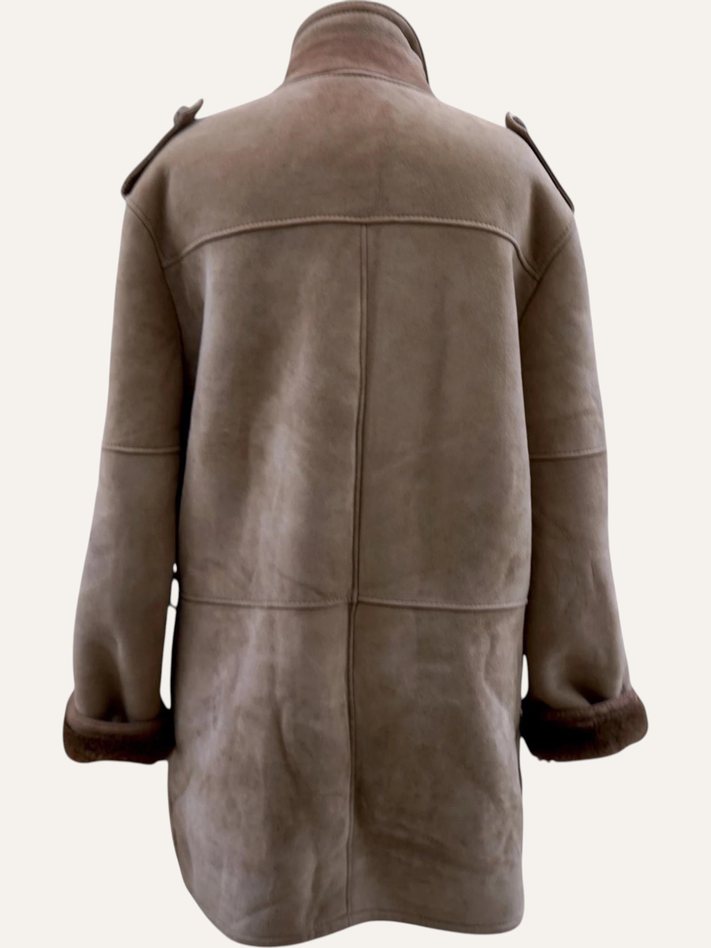 Shearling Originale Epaulette Shearling Coat
