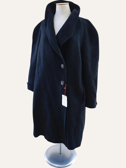 Vintage Black Wool Coat