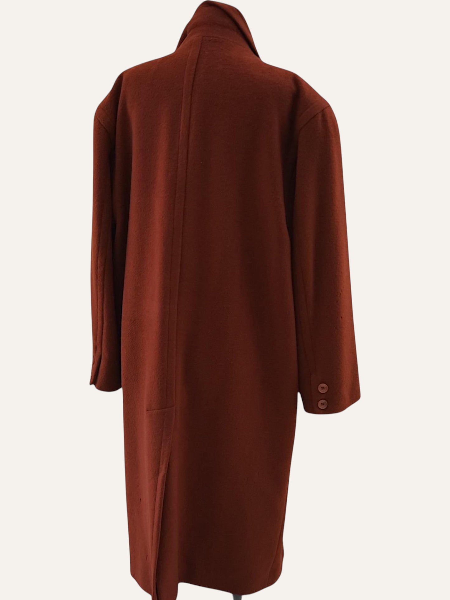 Nico Verhey Amsterdam Brick Wool Maxi Coat
