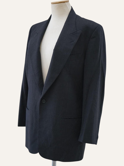 Valentino Uomo Wool Blazer in Charcoal