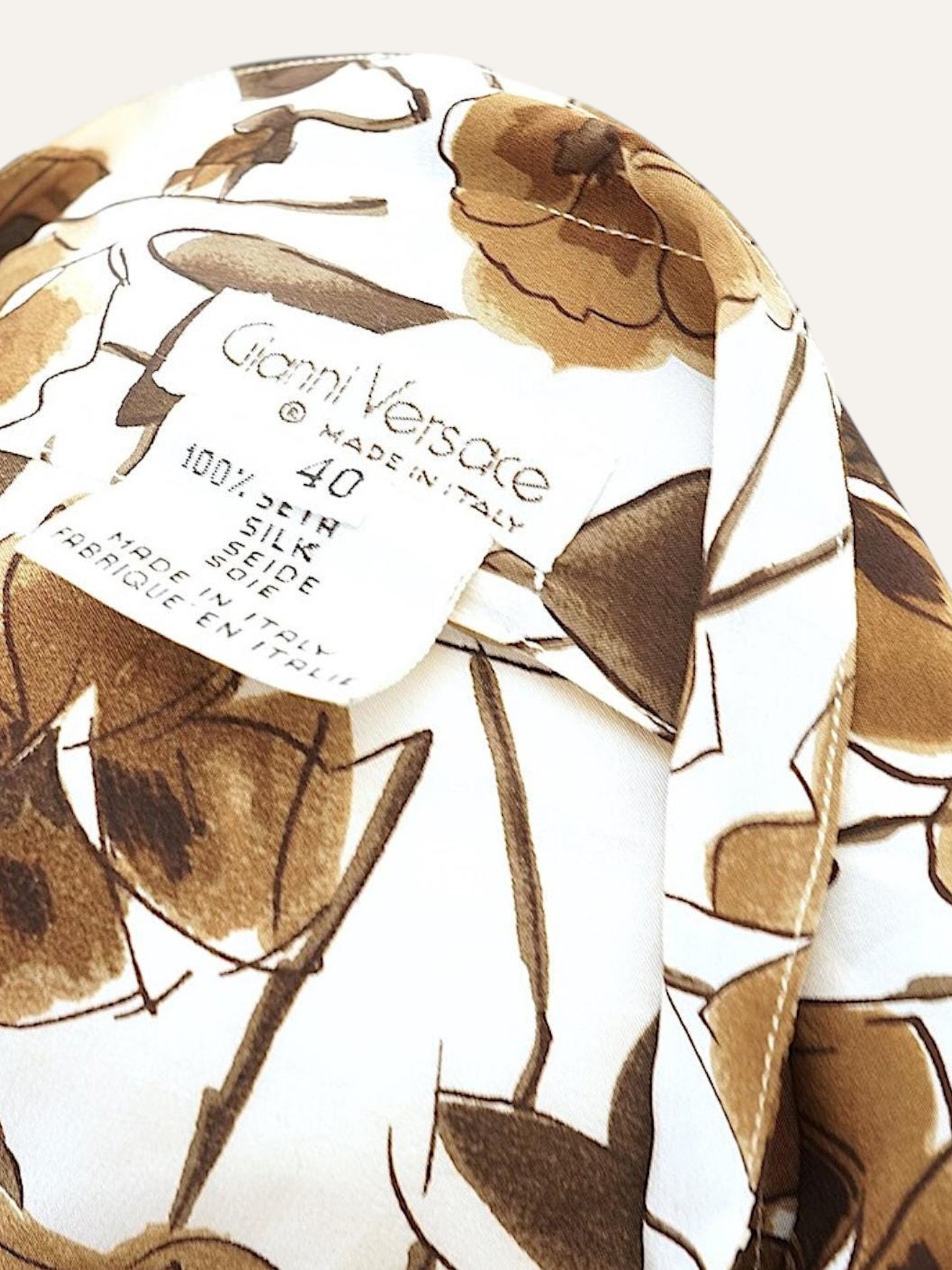 1990's Gianni Versace Floral Silk Shirt