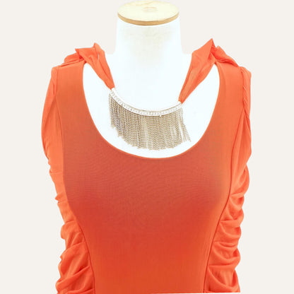 Ruched Sleeveless Dress
