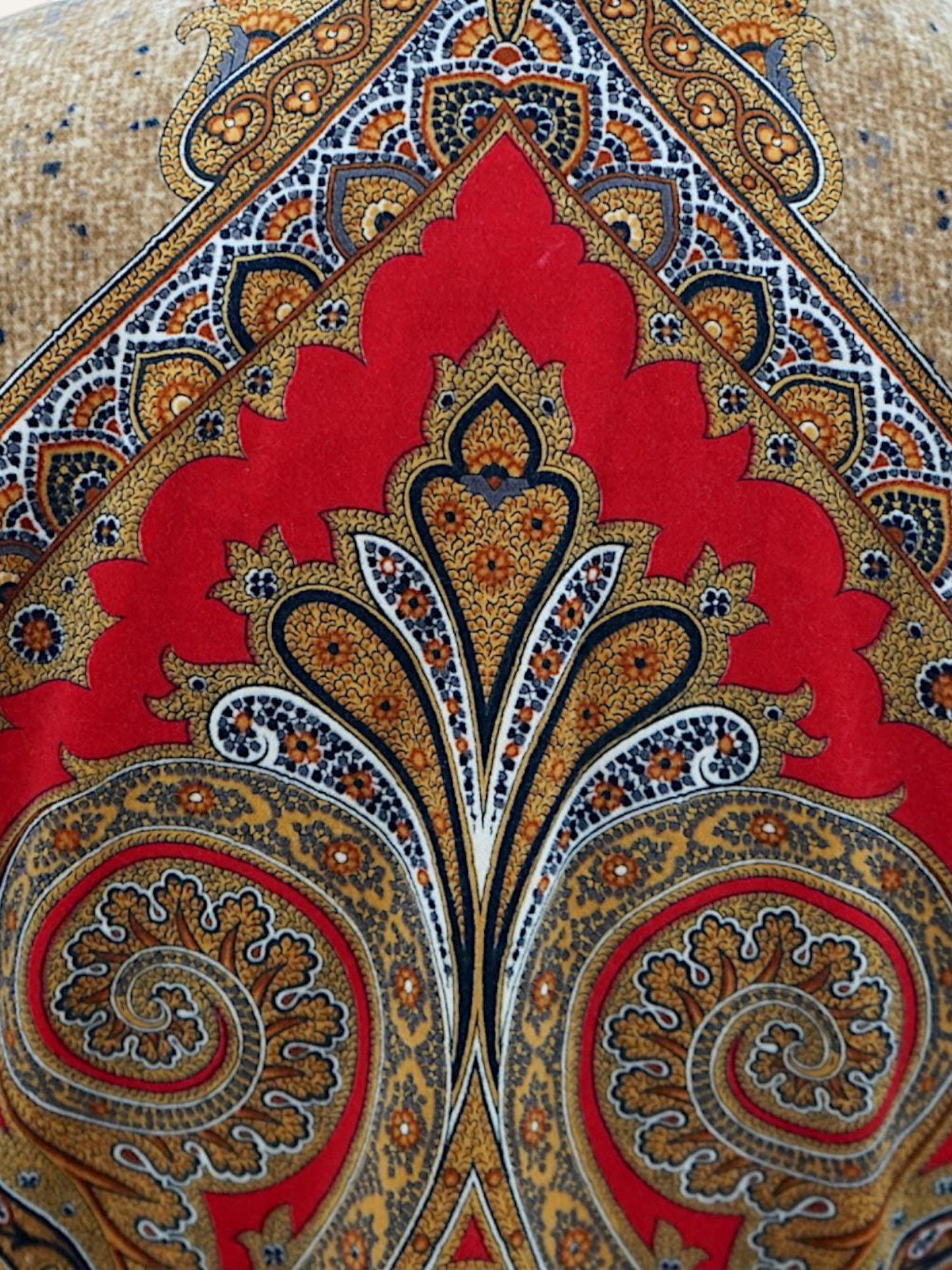 Elégance Paris Velvet Paisley-Hem Blazer