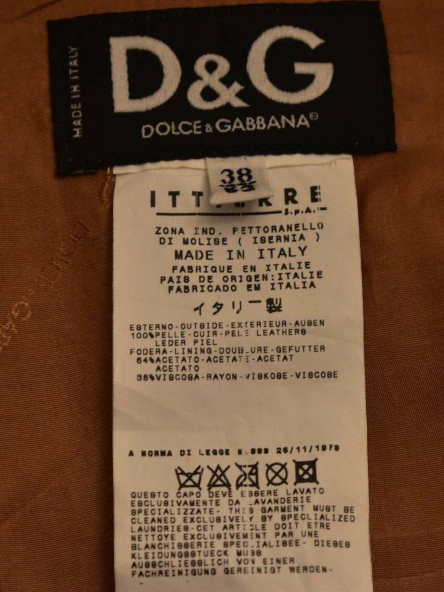 Dolce & Gabbana Runway Leather Coat