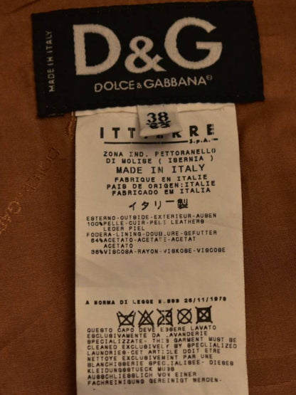 Dolce & Gabbana Runway Leather Coat