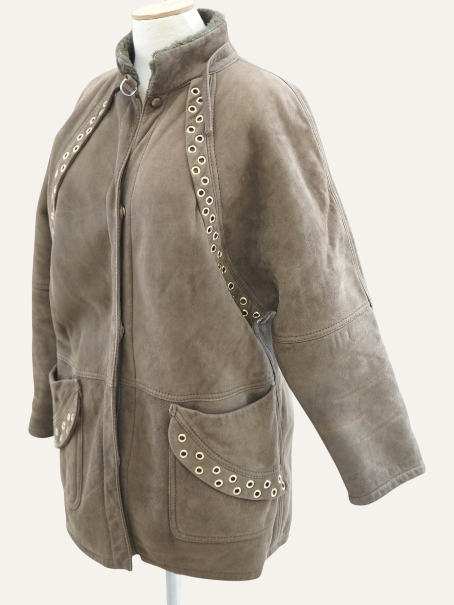 Studs Shearling Coat