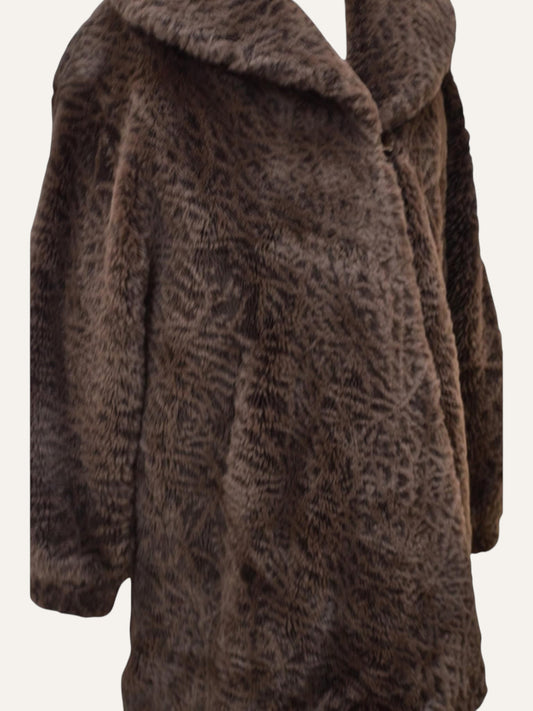 Anna e Cristina Costi Firenze Faux Fur Swing Coat