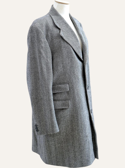 Ethomas Cashmere & Wool Herringbone Coat
