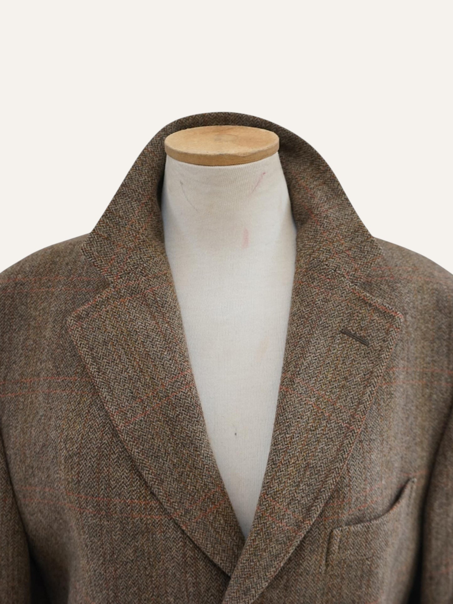 Cantarelli for Brian & Barry Herringbone Tweed Coat